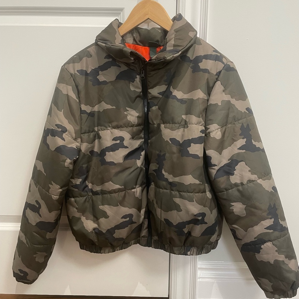 Camo Puffer Jacket